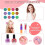 (Pink) Kids Washable Makeup Beauty Kit 3
