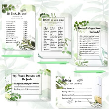 50 Pcs Hen Night Party Do Card Games, 5 in 1 Hen Party Games Advice to The Bride Cards Bridal Shower Game How Well You Know Wedding Hen Games with