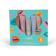 I Love Being Lippy Lippenpflegeset von I Love Cosmetics für Damen – 5 x 0,50 oz Lippenbalsam