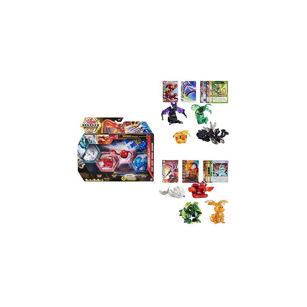 Bakugan 'Legends' 2023 Legends Collection Pack Of 4 With 1 Nova Ball, 1 Basic Ball, 1 Geogan And 1 Ultra Ball With Baku Gear, Various Variations, For Children
