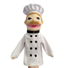 (Cook) Puppets Hand Professional Figures Plush Early Education Parentchild Toy Cute