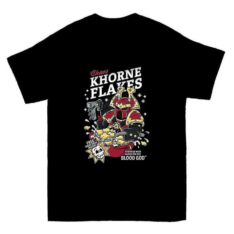 (XXL) Chaos Khorne Flakes Warhammer Cereal 40k T-shirt