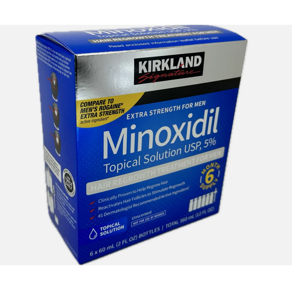 (6 Month Supply) Kirkland Signature Minoxidil Topical Solution 6 Months Supply