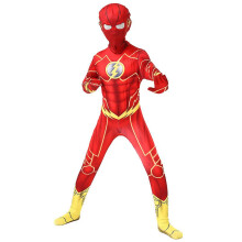 (150cm) The Flash Superhero Costume Outfit Fancy Dress Kids Party Cosplay