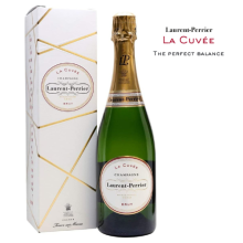 Laurent-Perrier La Cuvée Brut Champagne 75cl, Chardonnay-forward, Purity and Freshness, 12% ABV