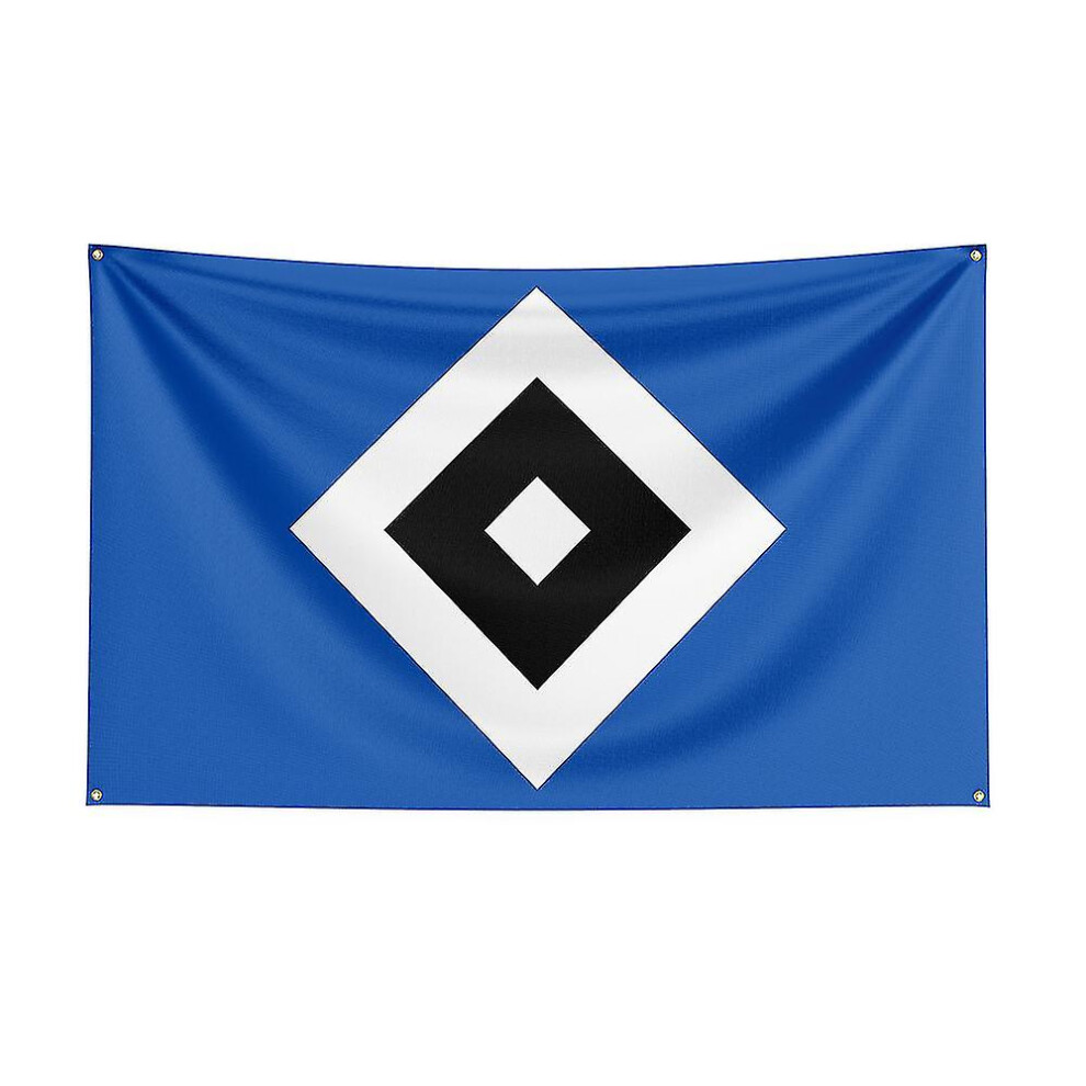 (C, 60 x 90cm) Born Pretty 3x5 Hamburger Sv Flag Polyester Printed Racing Sport Banner For Decor