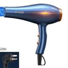 (Blue) Hair Dryer High Power High Wind Speed Hair Salon Style Household Use 2200w 220v