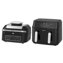 Emtronics Air Fryer 6.3 & 9 Litre Kitchen Set - Black