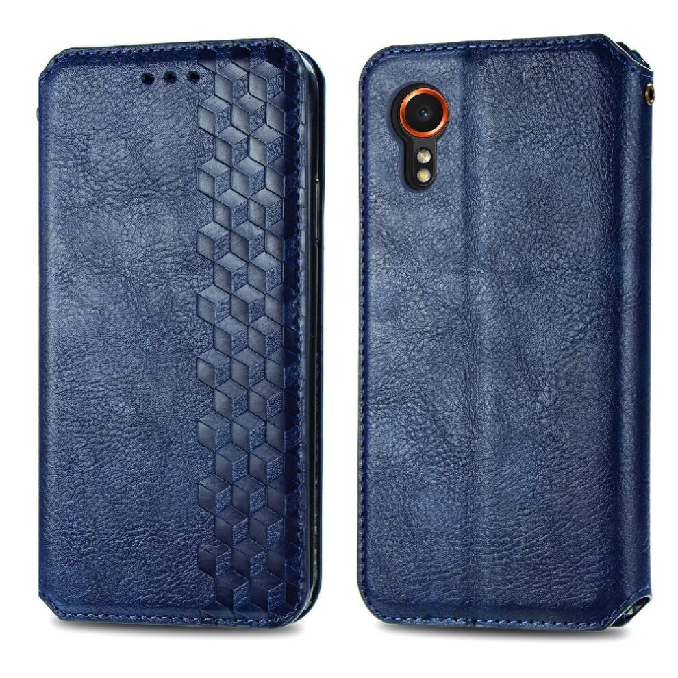 (Blue) Case For Samsung Galaxy Xcover 7 Pro Exquisite Business Wallet Function Leather Case Flip Cover Fashion Design Blue 764762754815