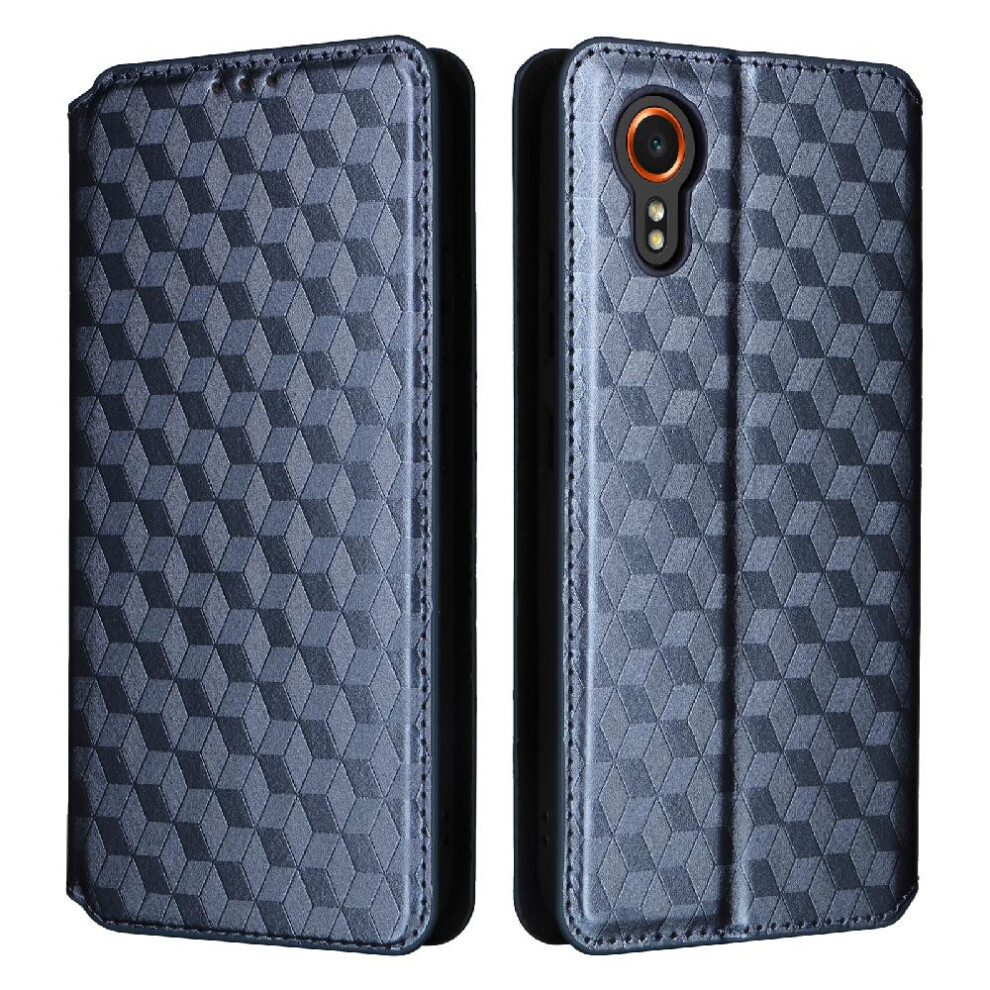 (Blue) Case For Samsung Galaxy Xcover 7 Wallet Card Slots Holder 3D Pattern Pu Leather Magnetic Closure Blue 764762755003