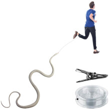 (WHITE) Snake Prank With String Simulation Snake Prop Tricky Toy Party Favor Snake Prank Practical Jokes At Gatherings Garden Camping