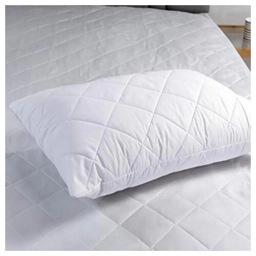 (Quilted Pillow (1 Piece)) Mattress Protector Pad Quilted Fitted Bed Cover
