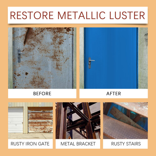 (100ml + brush (black)) Multifunctional rust removal and conversion agent, rust and anti-rust metal surface rust removal cleaner 2