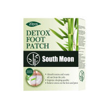 (20pcs per box) Natural bamboo charcoal foot patch improves headaches and back pain, helps sleep and relieves stress