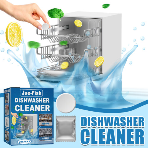 (20pack/box) Dishwasher cleaning tablets to remove oil stains and scale 1