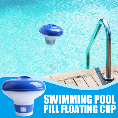 (5 inches) Swimming pool floating effervescent tablet floating cup swimming pool automatic dosing device floating dosing device 2