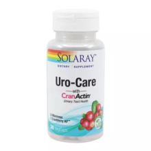 Uro-Care CranActin Solaray, 30 cps - reduce urinary tract disorders.
