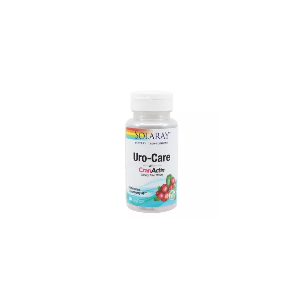 Secom Uro-Care Cranactin Solaray, 30 Cps - Reduce Urinary Tract Disorders.