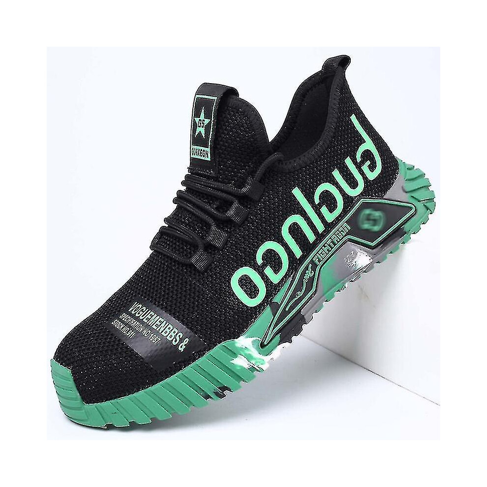 (Green, 38) 2023 New Work Sneakers Steel Toe Shoes Men Safety Shoes Puncture-Proof Work Shoes Boots Fashion Indestructible Footwear Security 4814698354699