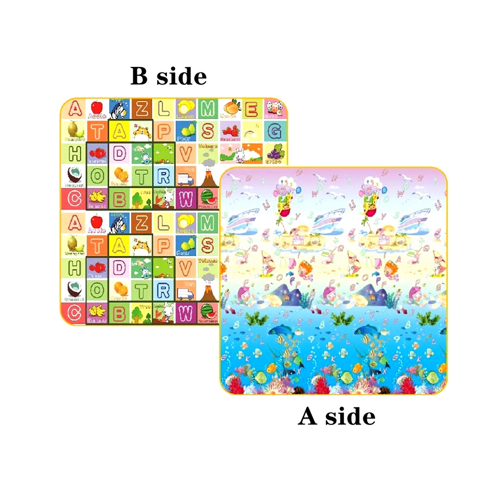 (B, 180X120x0.5cm) Epe Environmentally Friendly Thick Baby Crawling Play Mats Folding Mat Carpet Play Mat For Children's Safety Mat Rug Playmat Mdsrjone