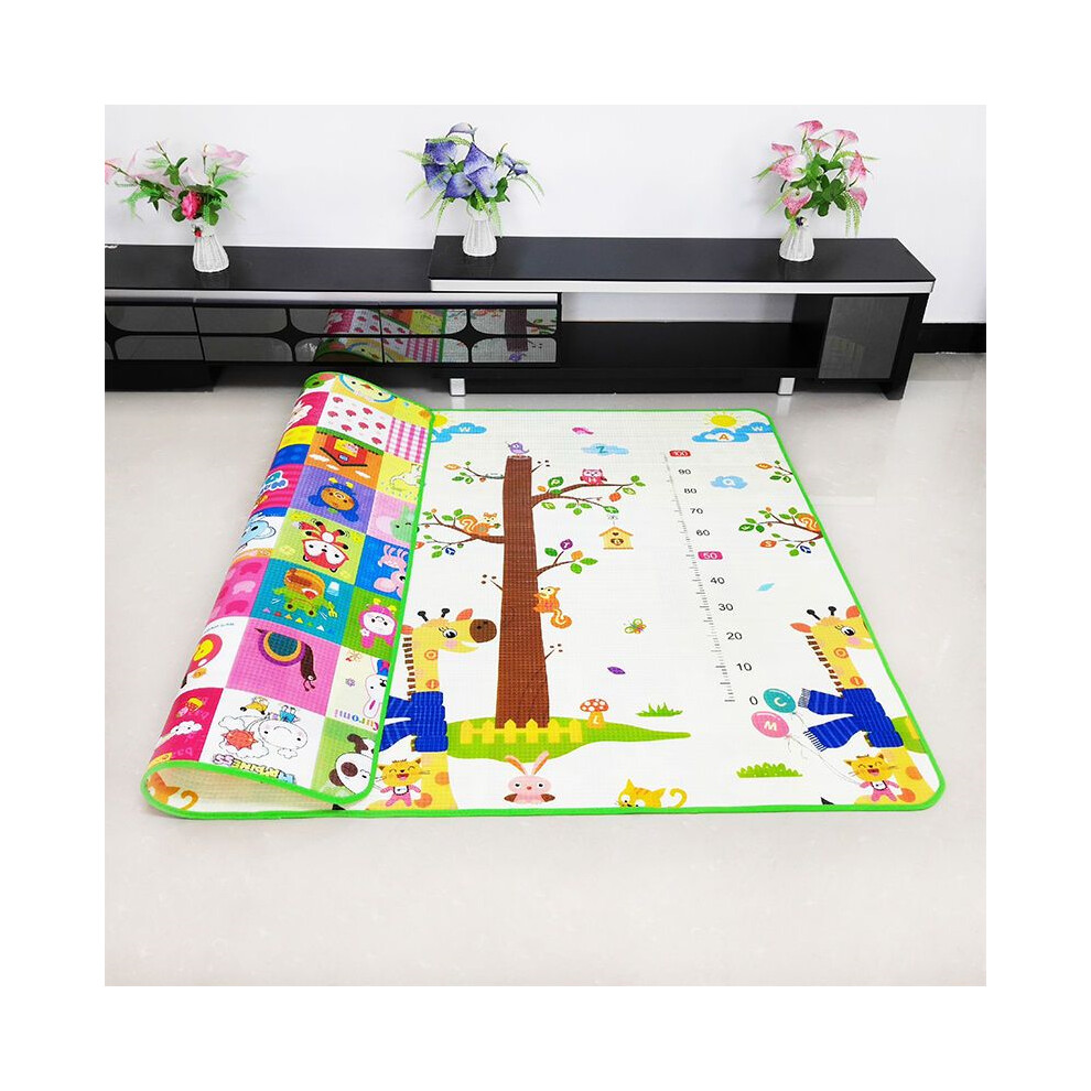 (O, 180X120x0.5cm) Epe Environmentally Friendly Thick Baby Crawling Play Mats Folding Mat Carpet Play Mat For Children's Safety Mat Rug Playmat Mdsrjone