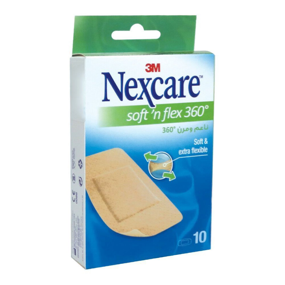 3M Nexcare Soft 'n Flex Bandages 10's Soft and extra flexible