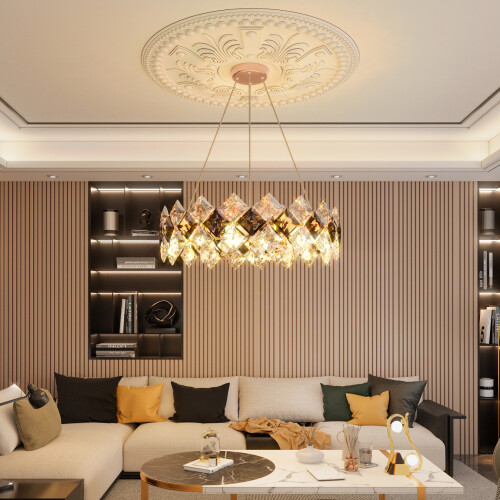 Dia 60cm Luxury Crystal Chandelier Ceiling Modern Pendant Lights 1