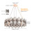 Dia 60cm Luxury Crystal Chandelier Ceiling Modern Pendant Lights 5