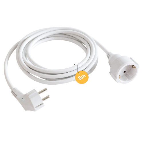 AREBOS AREBOS Extension Cable Power Cable Extension Power Cable Euro Coupling 5 m