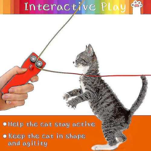 (D) Handheld Zip String Rope Launcher Thruster Loop Lasso String Shooter Toy 2