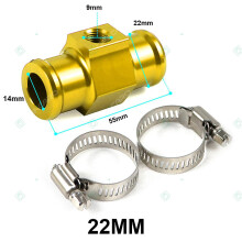 (22mm Golden) 16mm 18mm 22mm Koso Meter Water Temperature Sensor Adapter Connector For Universal Casco Moto Motocross Motorcycle Accessories