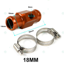 (18mm Orange) 16mm 18mm 22mm Koso Meter Water Temperature Sensor Adapter Connector For Universal Casco Moto Motocross Motorcycle Accessories