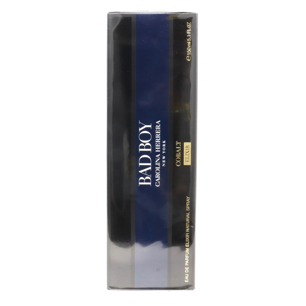 Bad Boy Cobalt Elixir by Carolina Herrera Eau De Parfum 5.1oz Spray New With Box