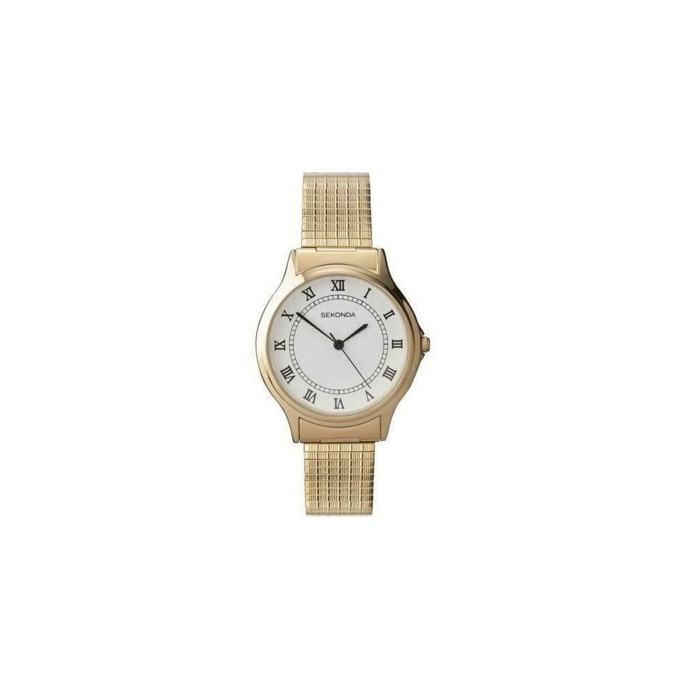 Sekonda Gents Gold Expandable Bracelet Watch 3021B