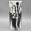 18" ROUND BLACK & WHITE UMBRELLA STAND 3