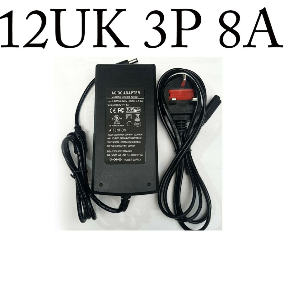 Universal Power Adapters Ac 100-240V To Dc 12V Power Adapter, Uk Plug Cord Switching Power Supply~4090 5056756355579