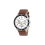 Ty Henley Men's Multi Eye Classic White Dial With Brown Sports Leather Strap Watch H02213.4 1