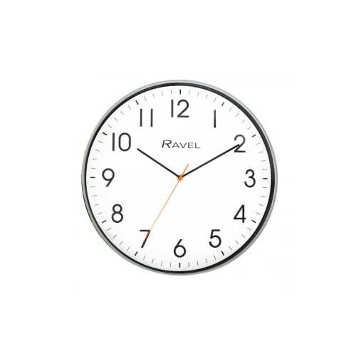 Ravel Ravel 40cm White Dial Silver Wall Clock R.WC.40.3