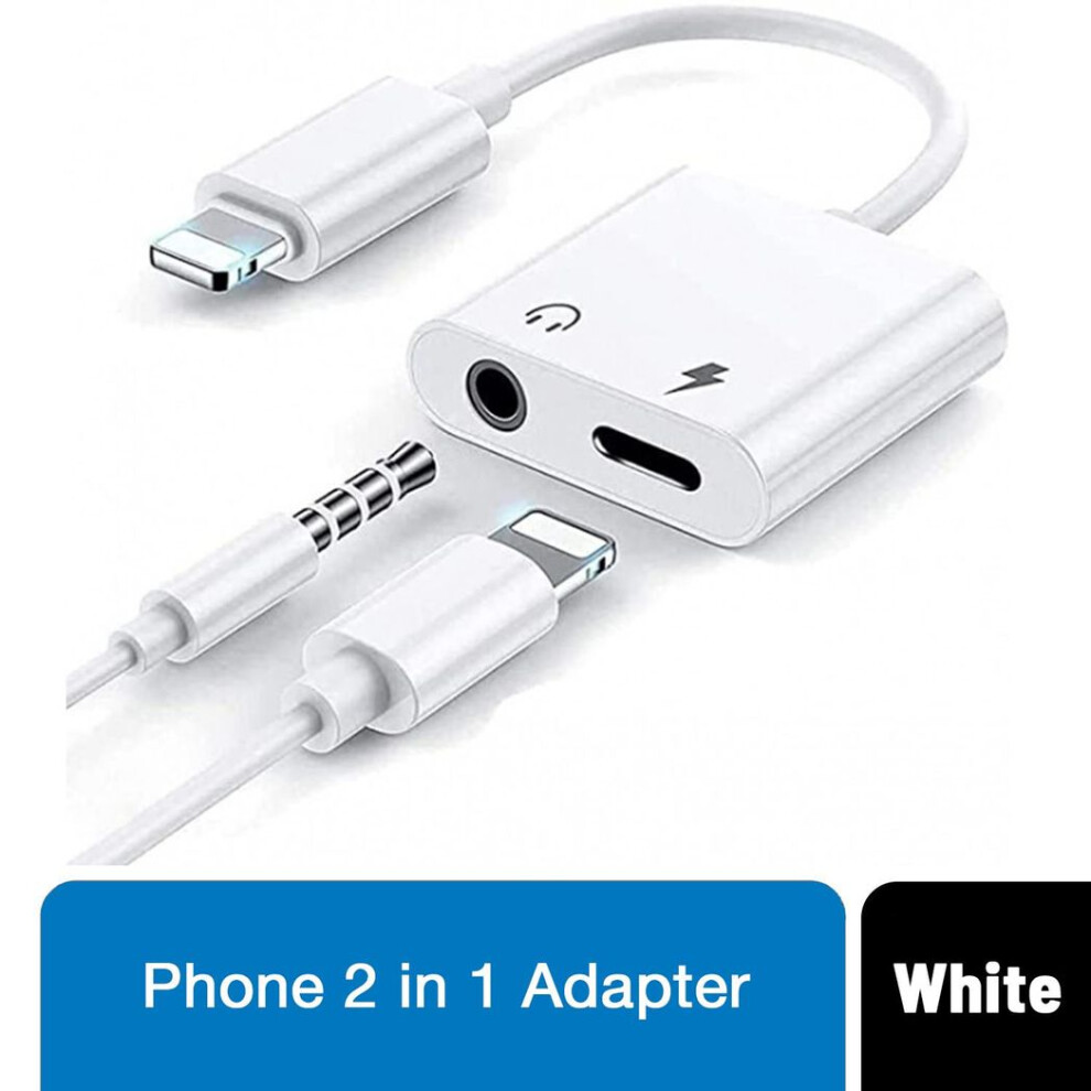 FX 2-in-1 Phone Audio Adapter for Phone 7/7plus, 8/8plus, XR - White-image-OPC-PDW59FQ-NEW