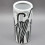 18" BLACK AND WHITE UMBRELLA STAND 2
