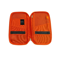 Travel Passport Document Holder Travel Wallet Organiser- Orange