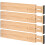 4PC Bamboo Drawer Dividers Spring-Loaded Expandable Drawer Organiser 1