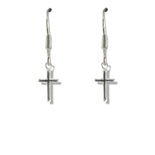 Girls Mini Cross Drop Earrings