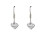 Girls Mini Puff Heart Drop Earrings 1