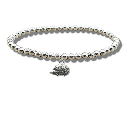 Hedgehog Silver Beaded Bracelet