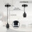 10 Pack Industrial Black Pendant Light, Lampshade Addable E27 Lamp Holder Light, 3