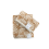 Botanical Leaf Turkish Cotton jacquard bath sheet beige 2