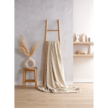 Cable Knit Style Plush Fleece Throw Silver