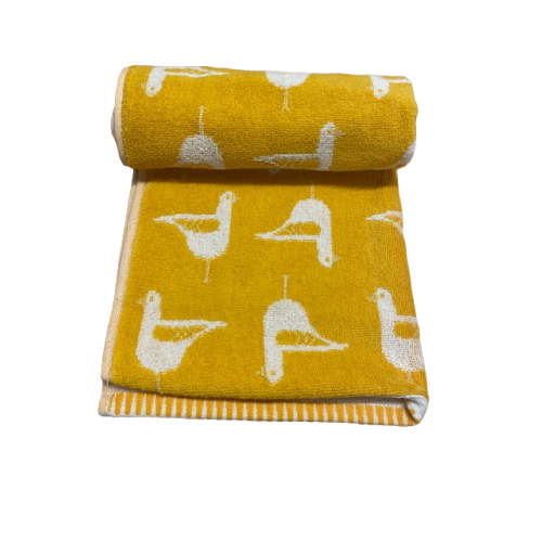 Seagull Turkish Cotton jacquard Bath Sheet Ochre