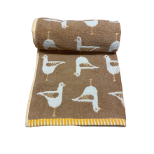 Seagull Turkish Cotton jacquard Bath Sheet Beige